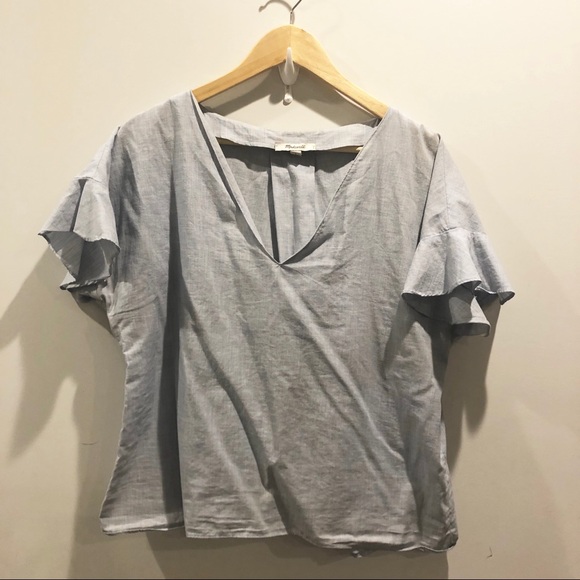 Madewell Sundrift Ruffle Top - Picture 2 of 3